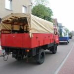 Festumzug mit dem Motto: "Einmal um die ganze Welt!"