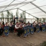 Platzkonzert im Festzelt mit den "Roßbacher Musikanten" nach dem Umzug.